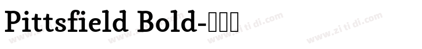 Pittsfield Bold字体转换